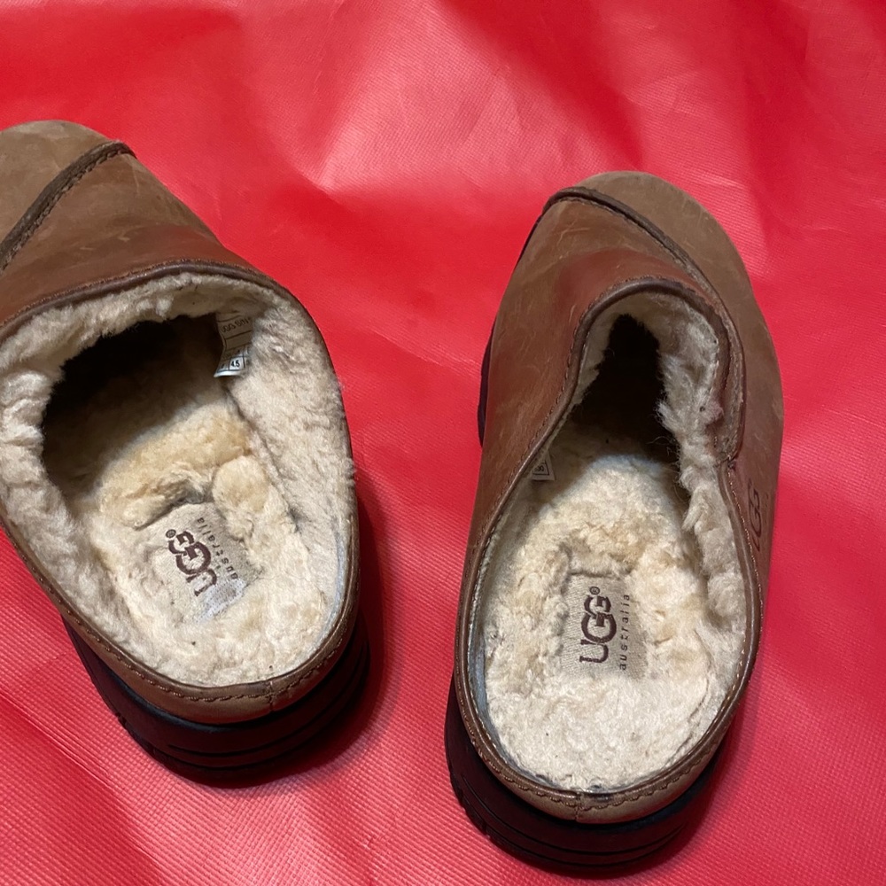 UGG CLOG SLIP ON’S BROWN LEATHER - Picture 2 of 5